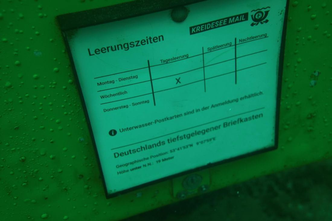 Deutschlands tiefstgelegener Briefkasten